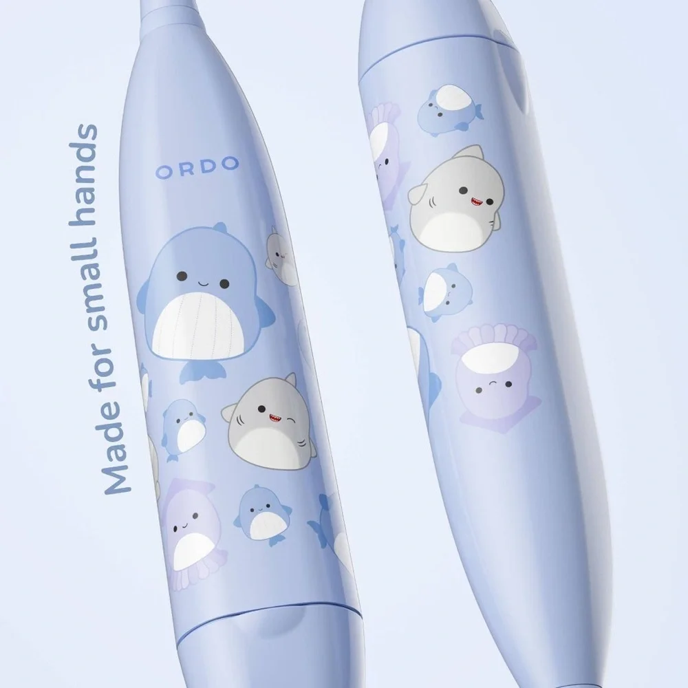 New ORDO Sonic Kids' Battery Toothbrush - Squishmallows Samir - Blue